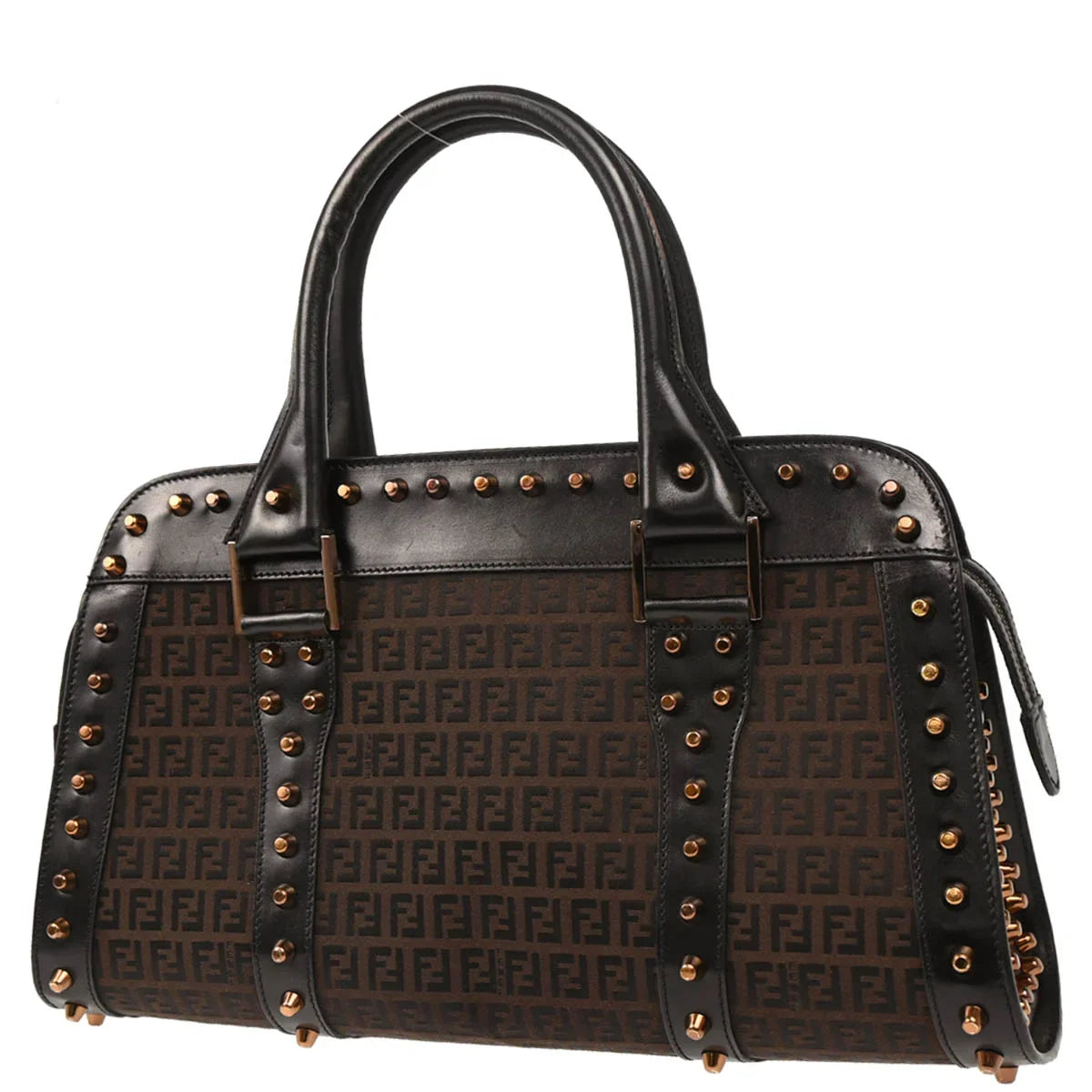 Fendi 2001 Brown Zucchino Handbag