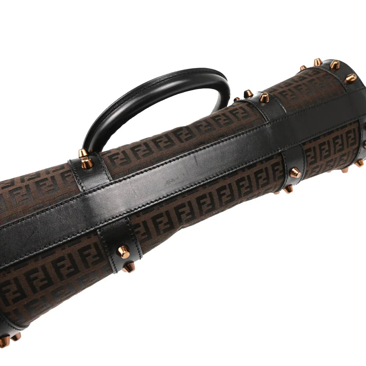 Fendi 2001 Brown Zucchino Handbag