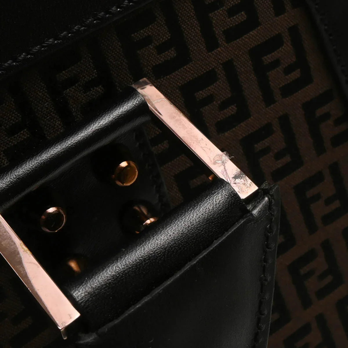 Fendi 2001 Brown Zucchino Handbag