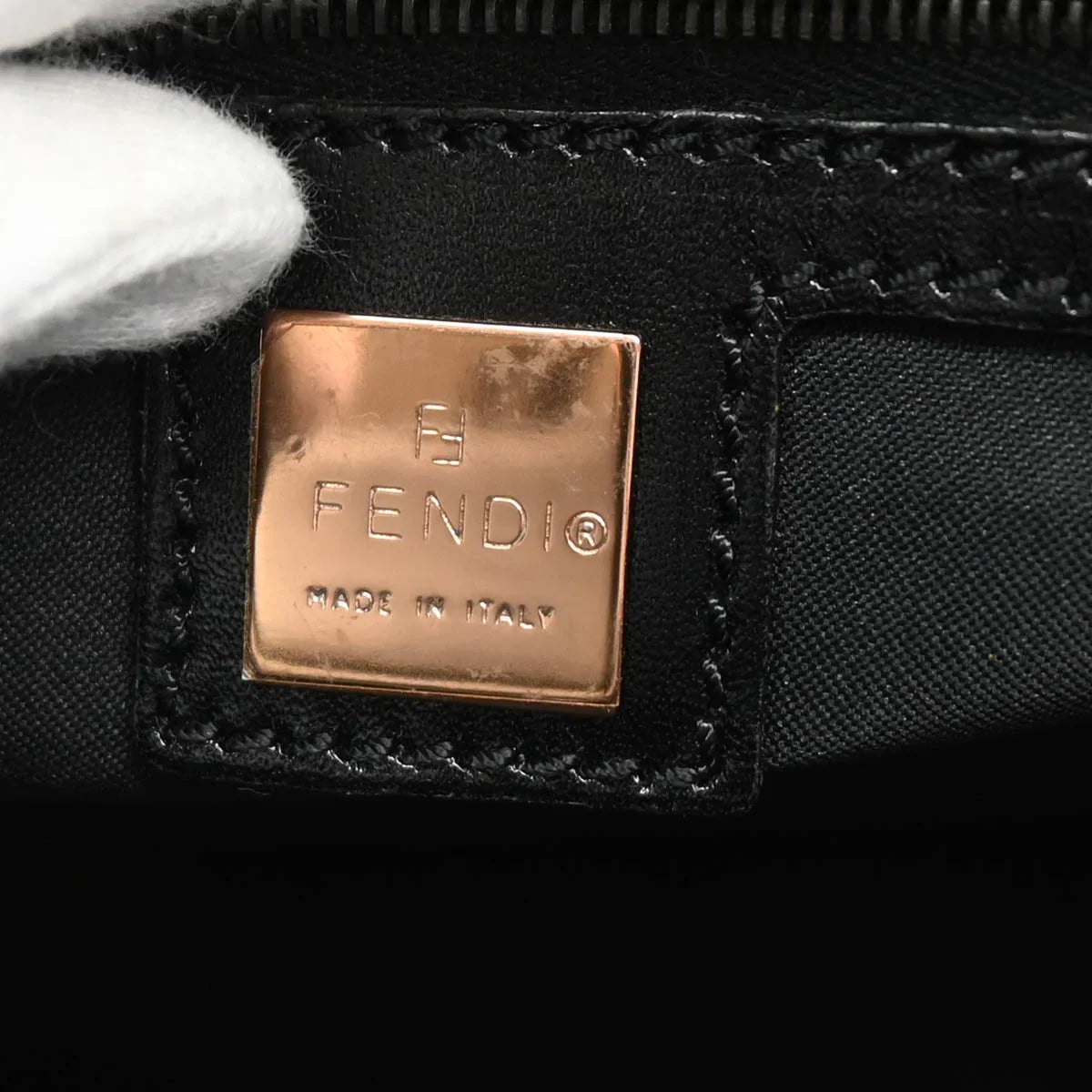 Fendi 2001 Brown Zucchino Handbag