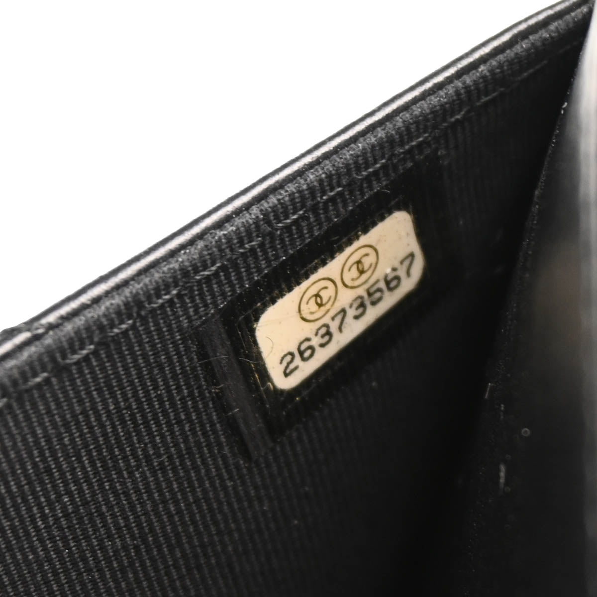 Check Chanel 2018-2019 Black Lambskin Chevron Medal Flap WOC Shoulder Wallet Bag