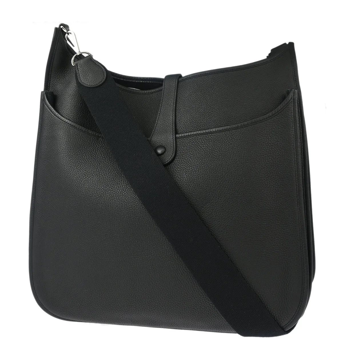 Hermes 2005 Black Togo Evelyne 2 41 TGM Shoulder Bag