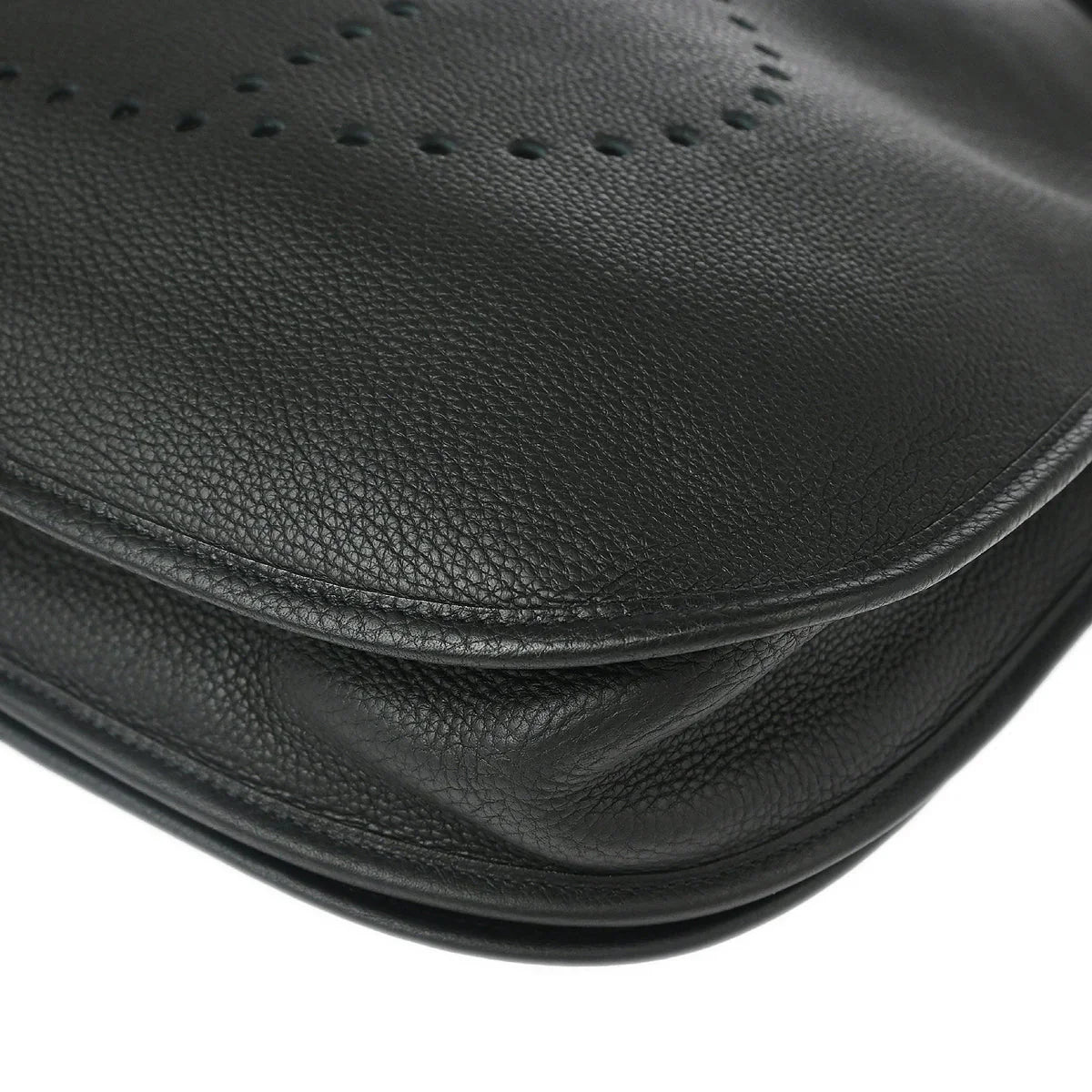 Hermes 2005 Black Togo Evelyne 2 41 TGM Shoulder Bag