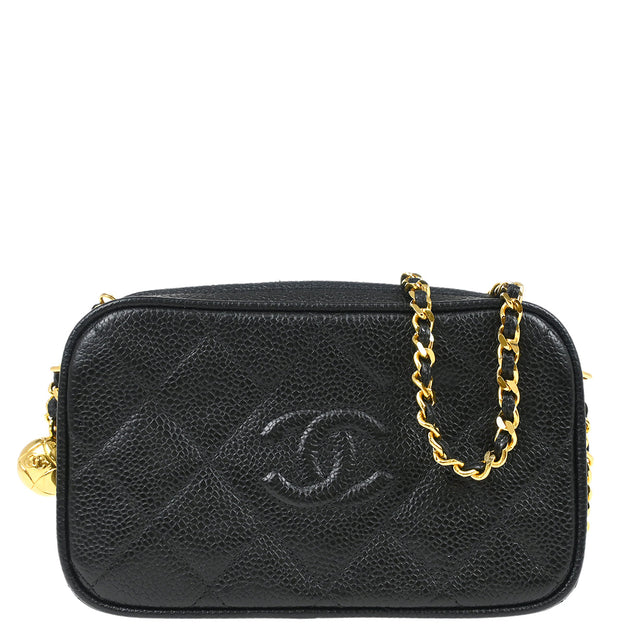 Chanel Lion CC Logo Enamel Crystal Pearl Bag Black Jacket
