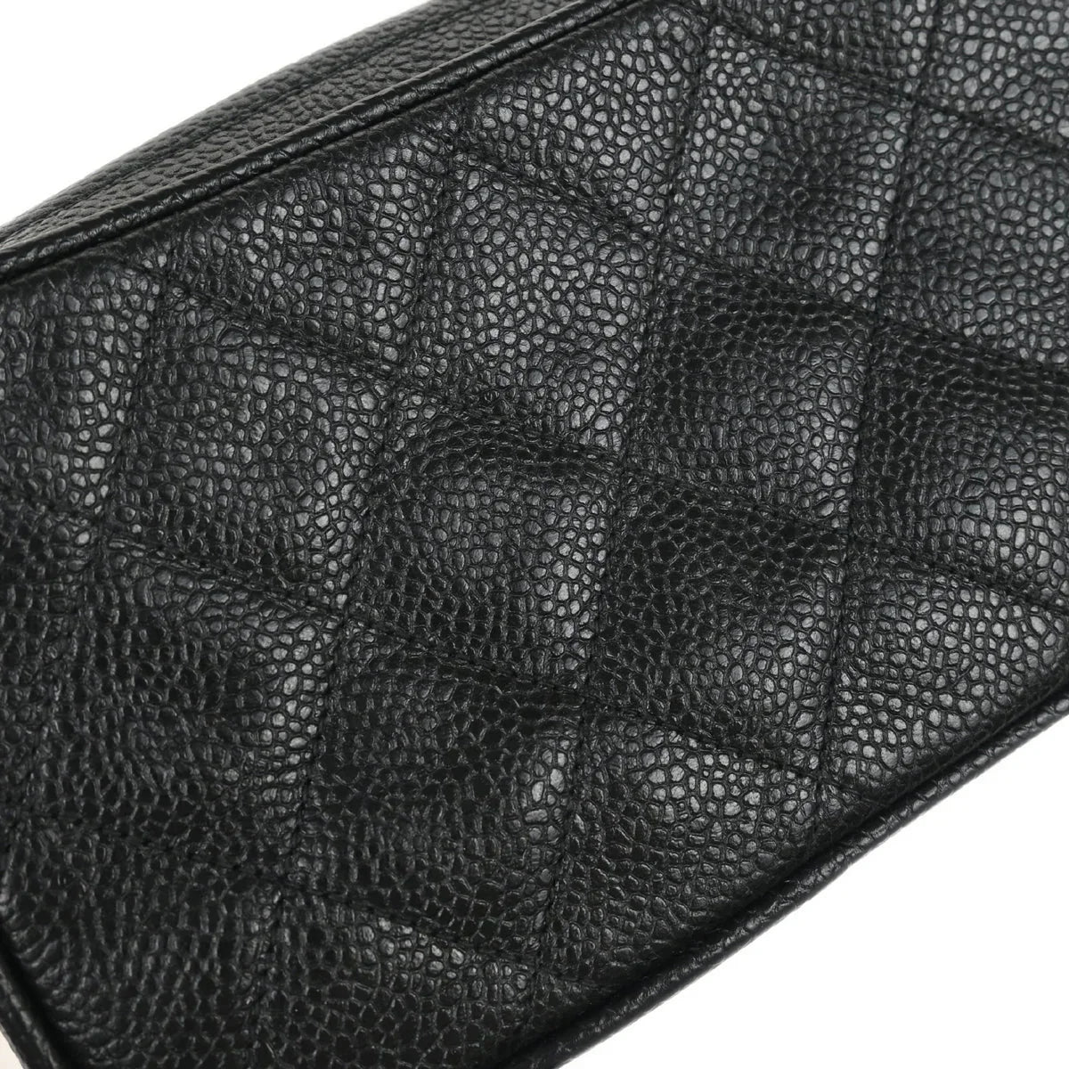 Chanel 1991-1994 Black Caviar Camera Bag