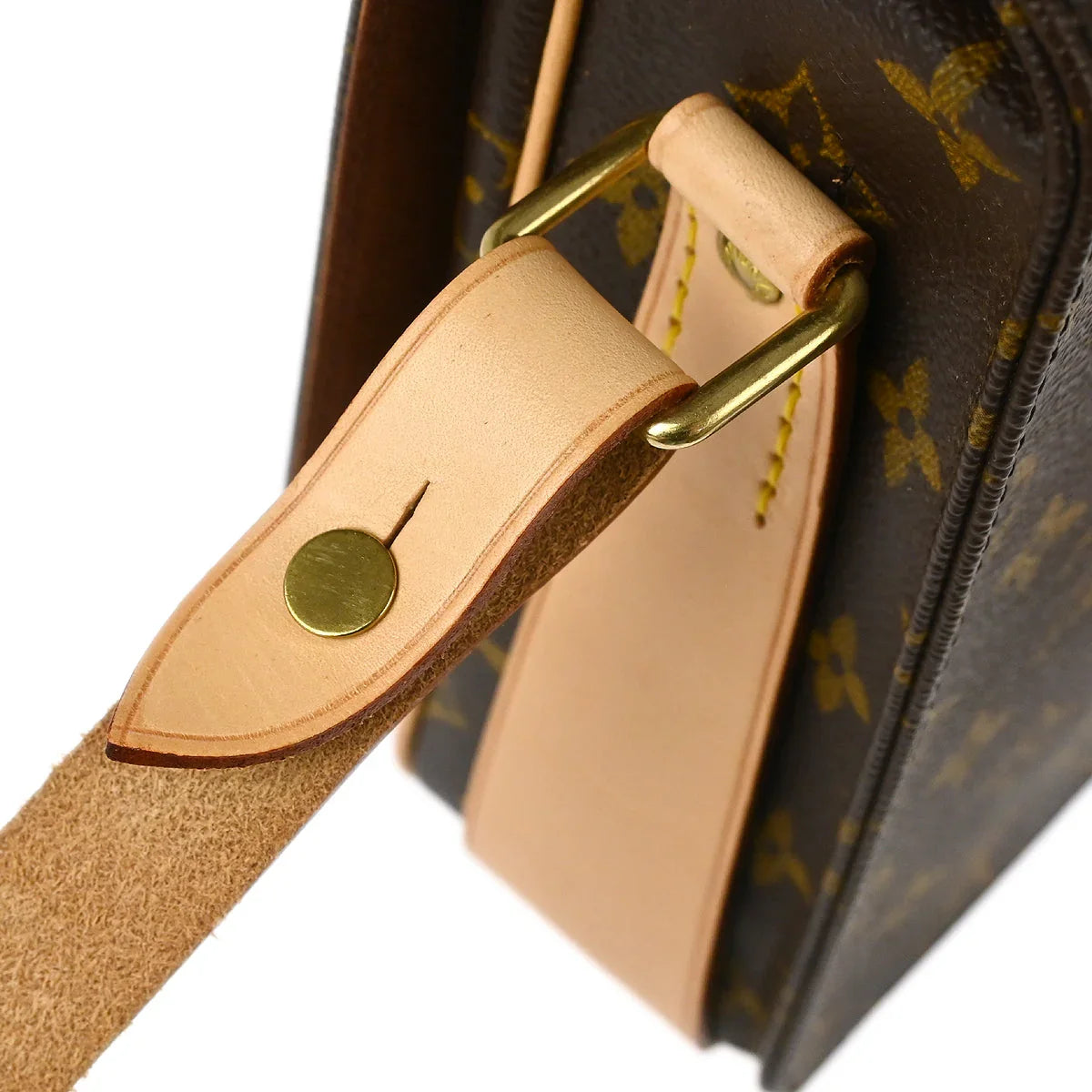 Louis Vuitton 1995 Monogram Cartouchiere GM Shoulder Bag M51252