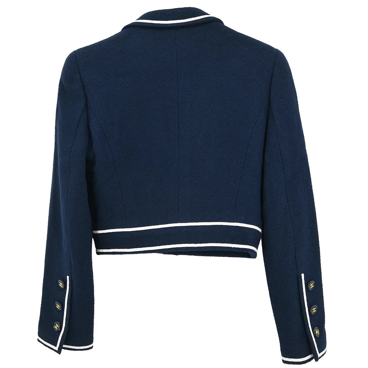 Chanel 1995 Single Breasted Jacket Navy #36