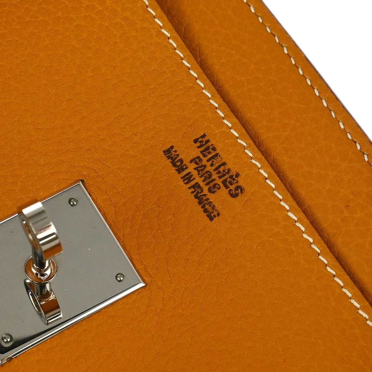 Hermes 2000 Natural Fjord Birkin 45 Handbag