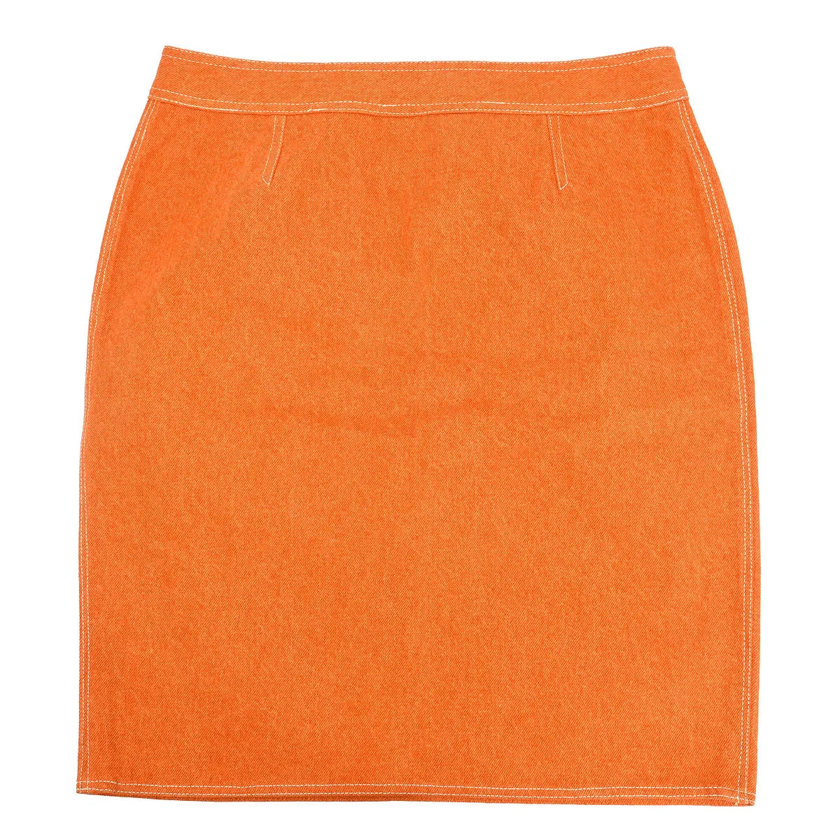 Chanel Denim Skirt Orange #44