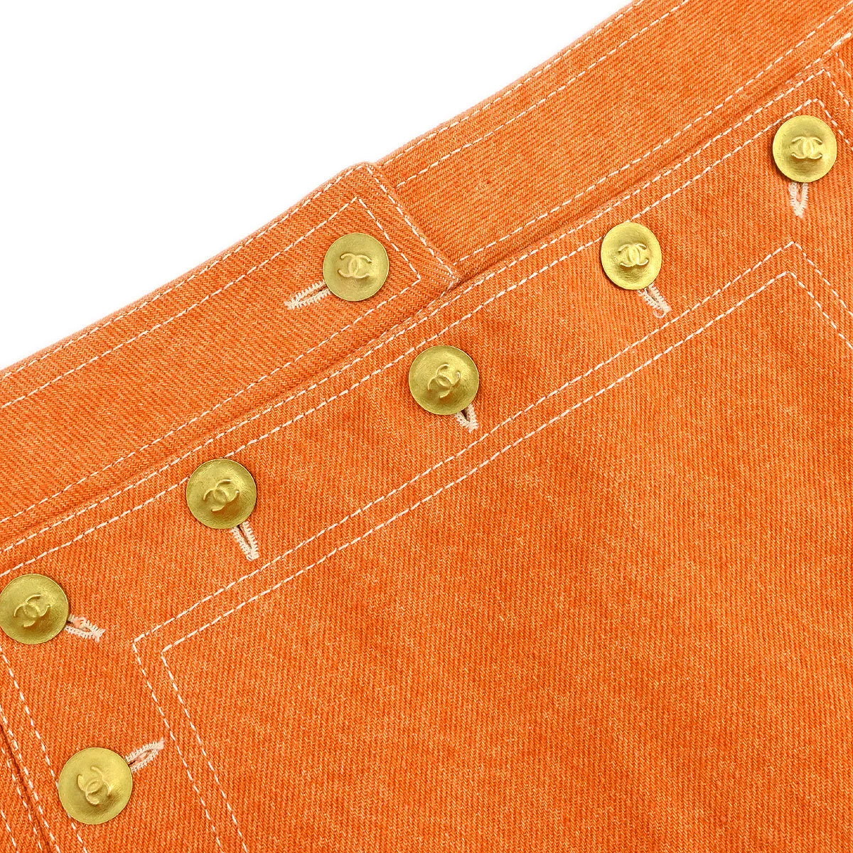 Chanel Denim Skirt Orange #44