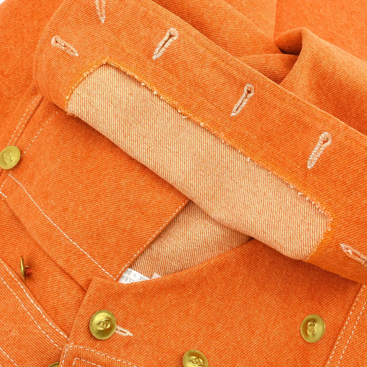 Chanel Denim Skirt Orange #44