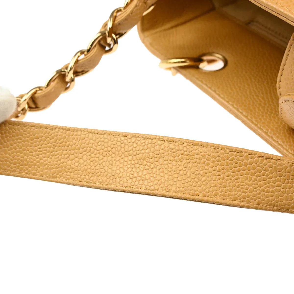 Chanel Beige Caviar Petite Shopping Tote PST Chain Handbag