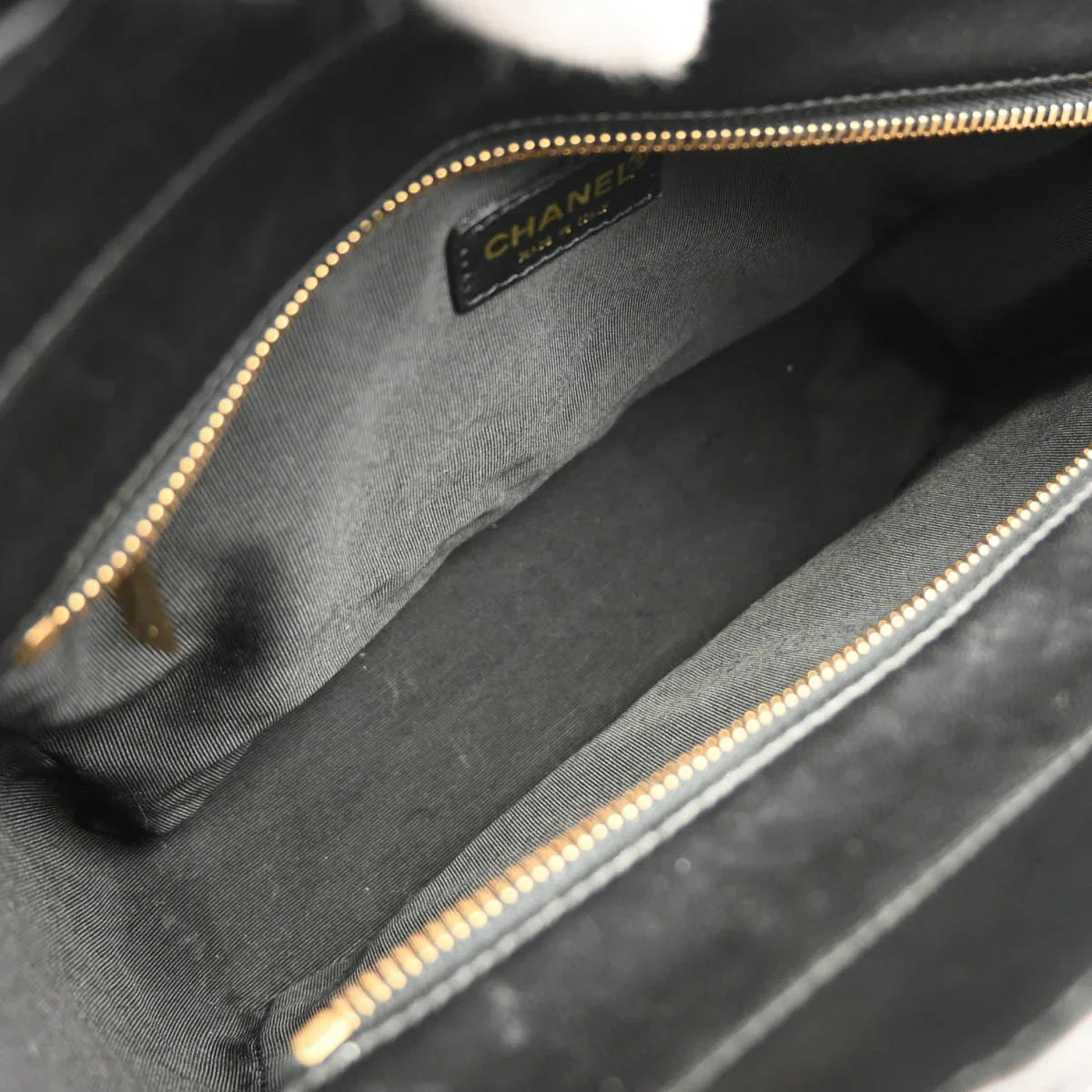 Chanel 2001-2003 Black Lambskin Choco Bar Handbag