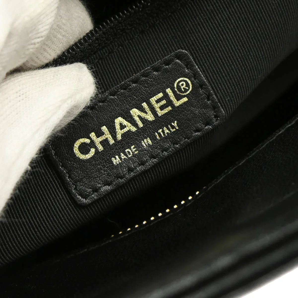Chanel 2001-2003 Black Lambskin Choco Bar Handbag