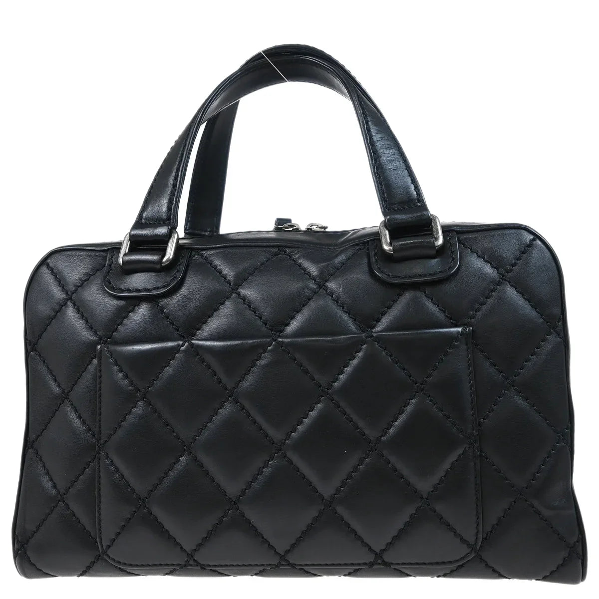 Chanel 2006-2008 Black Calfskin Wild Stitch Handbag