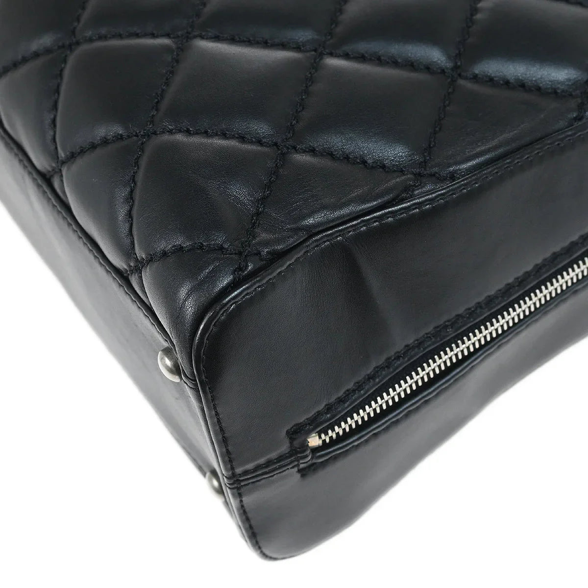 Chanel 2006-2008 Black Calfskin Wild Stitch Handbag