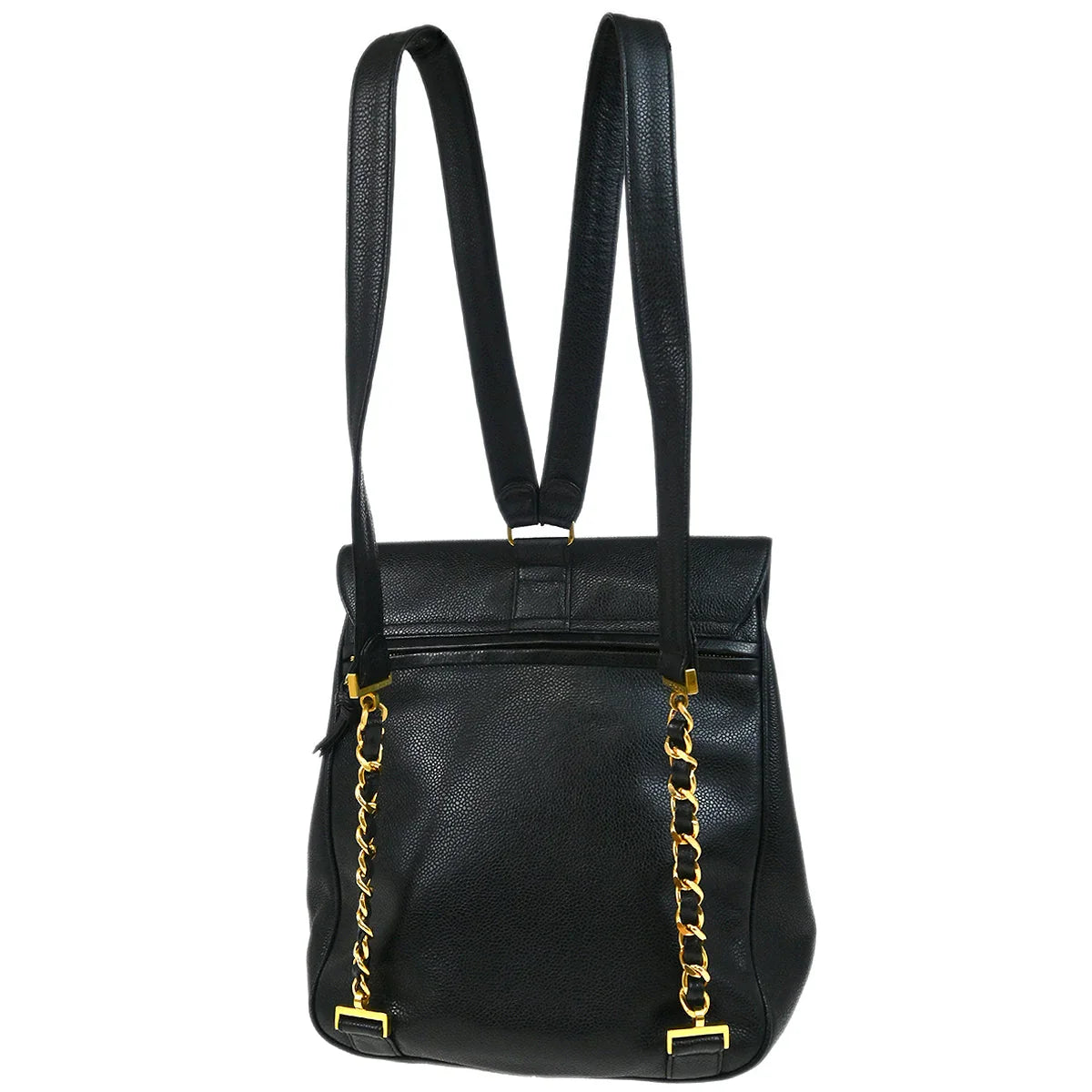 Chanel 2003-2004 Black Caviar Backpack