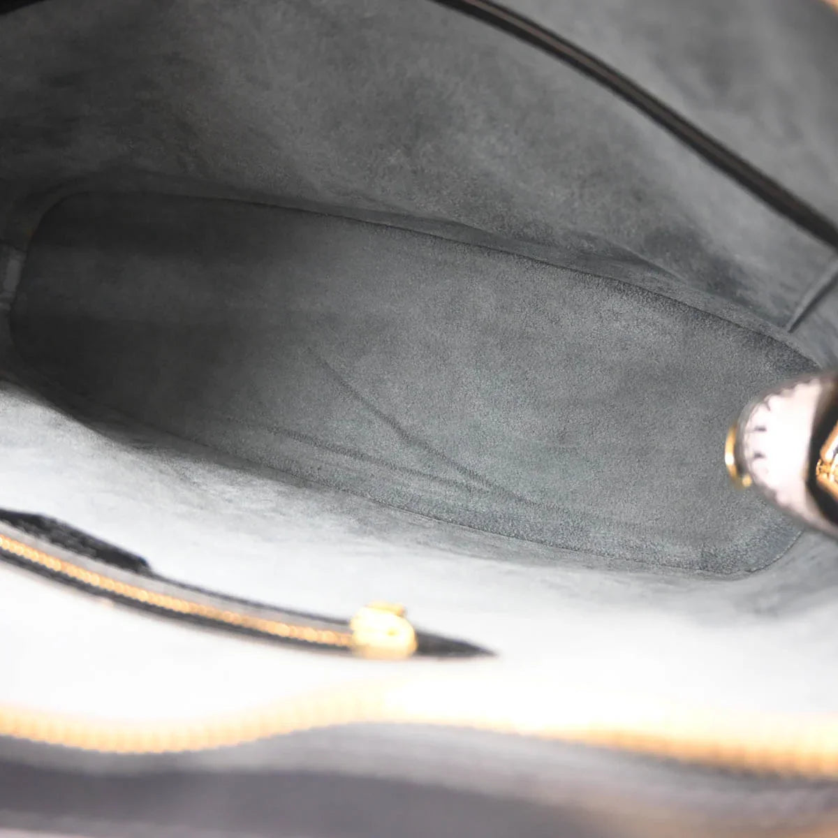 Louis Vuitton 2002 Black Epi Lussac Shoulder Bag M52282