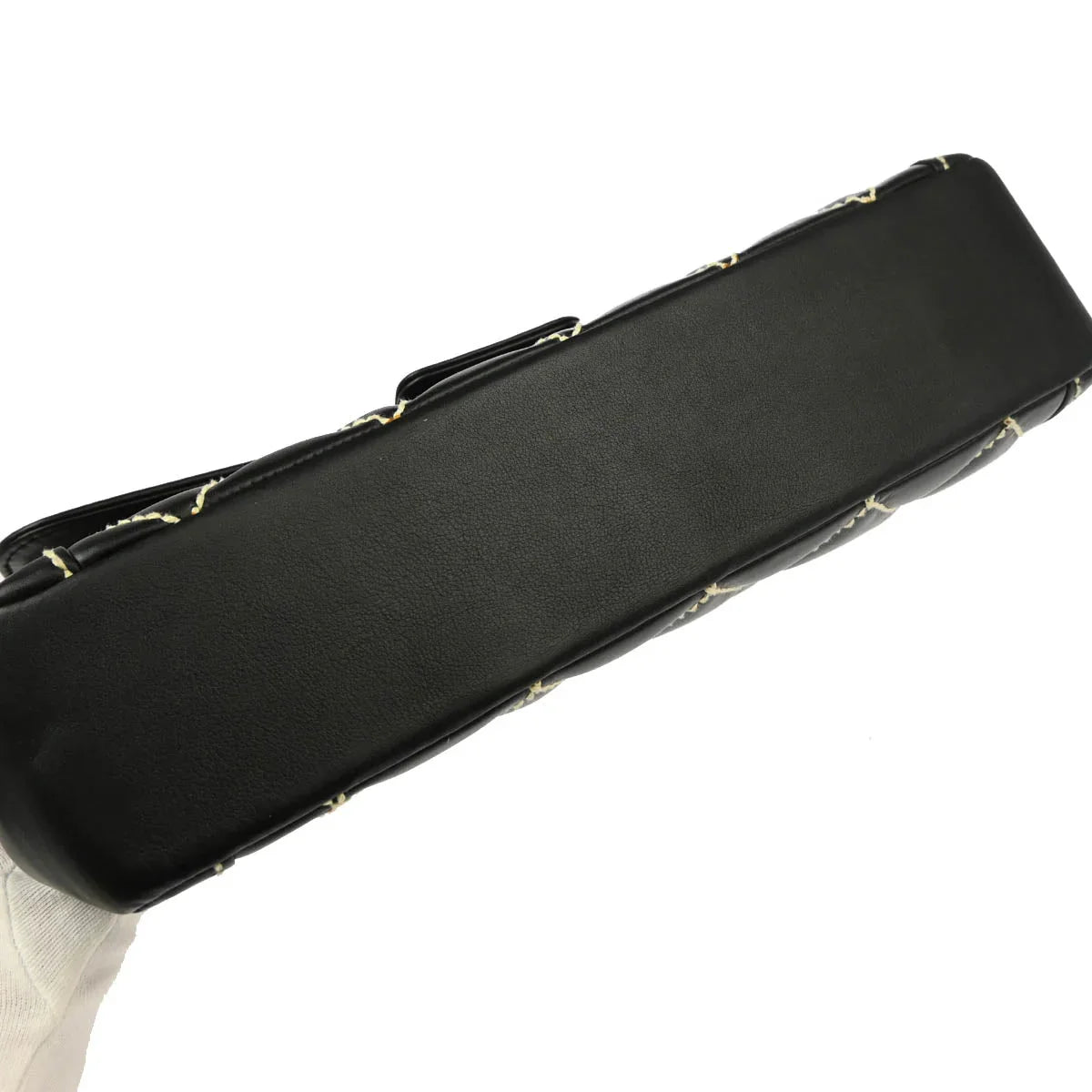 Chanel 2004-2005 Black Calfskin Wild Stitch Handbag