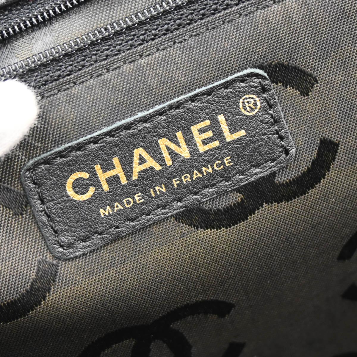 Chanel 2004-2005 Black Calfskin Wild Stitch Handbag