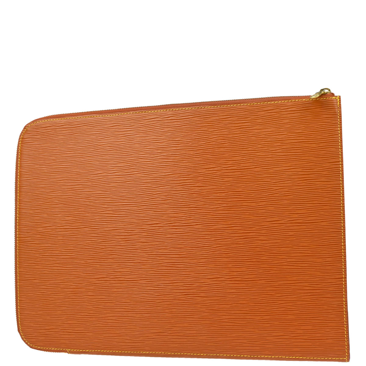 Louis Vuitton 1999 Brown Epi Poche Documents 38 Business Bag M54498