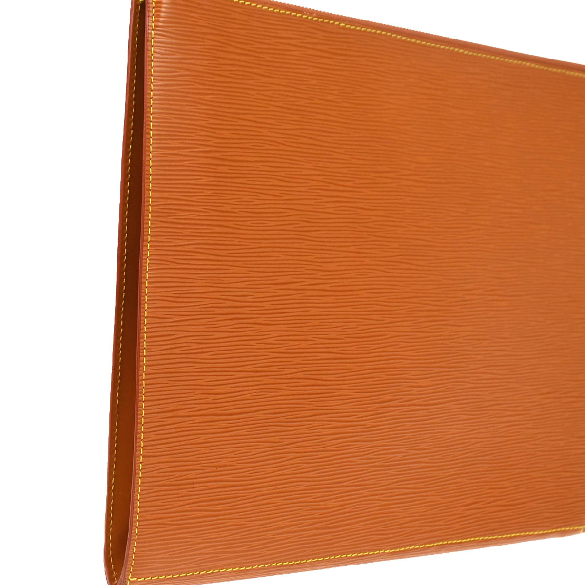 Louis Vuitton 1999 Brown Epi Poche Documents 38 Business Bag M54498