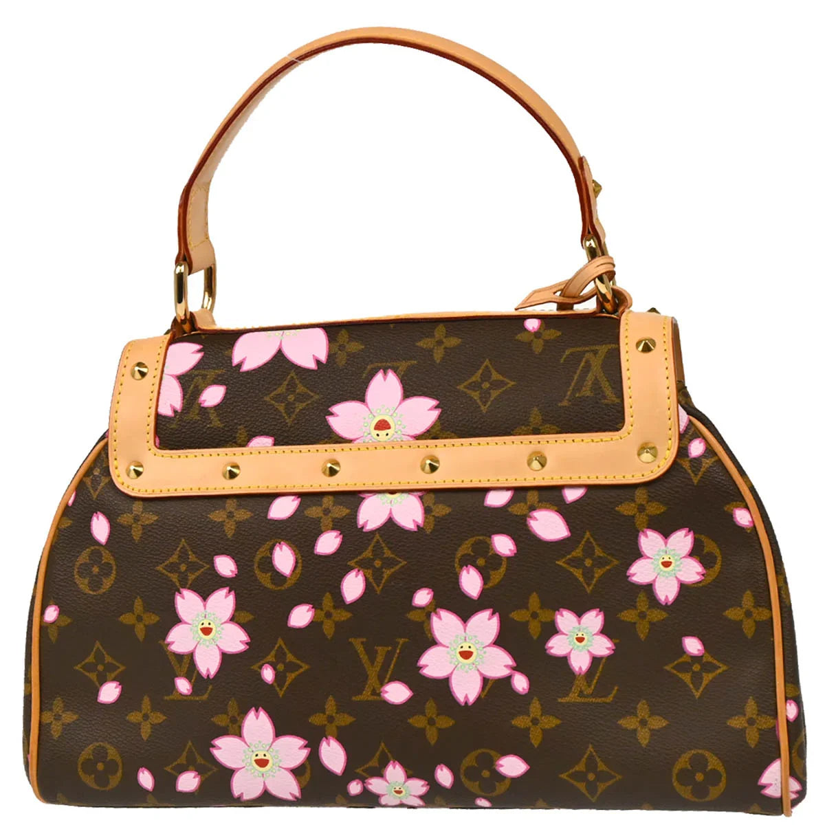 Louis Vuitton 2003 Monogram Cherry Blossom Sac Retro PM Handbag M92012