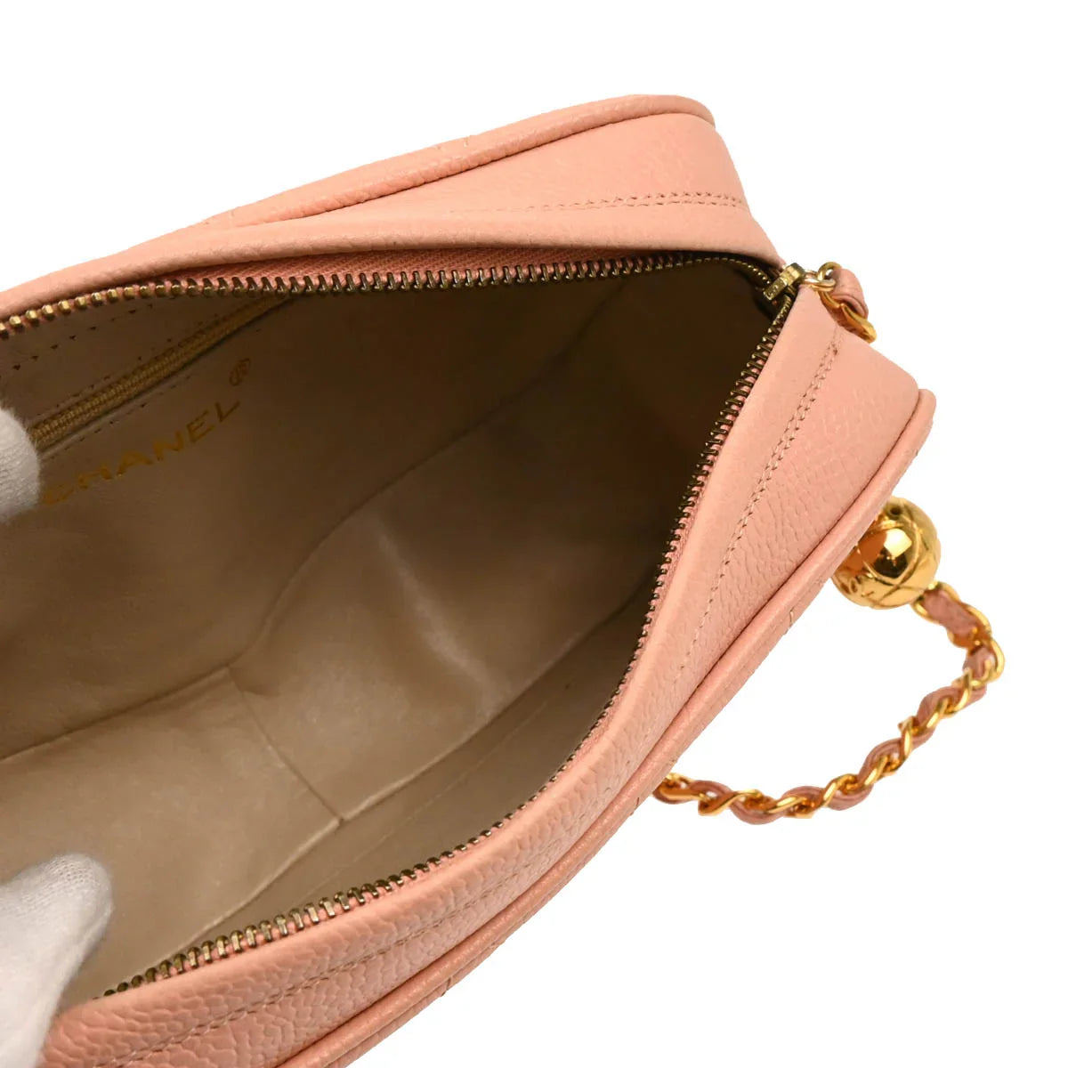 Chanel 1994-1996 Pink Caviar Camera Bag