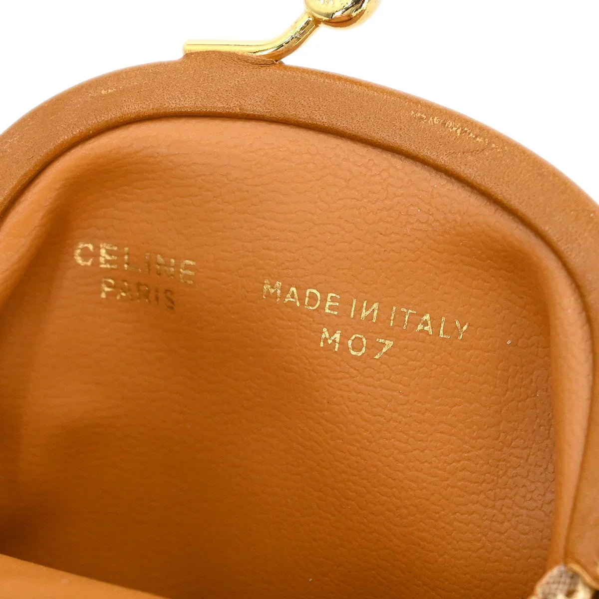 Celine White Macadam Coin Purse Wallet