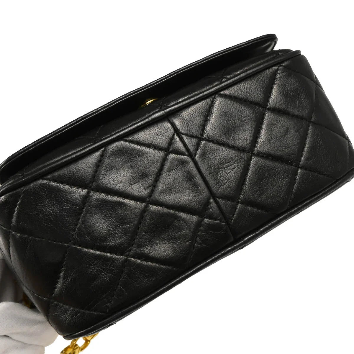 Chanel Black Lambskin Camera Bag Mini