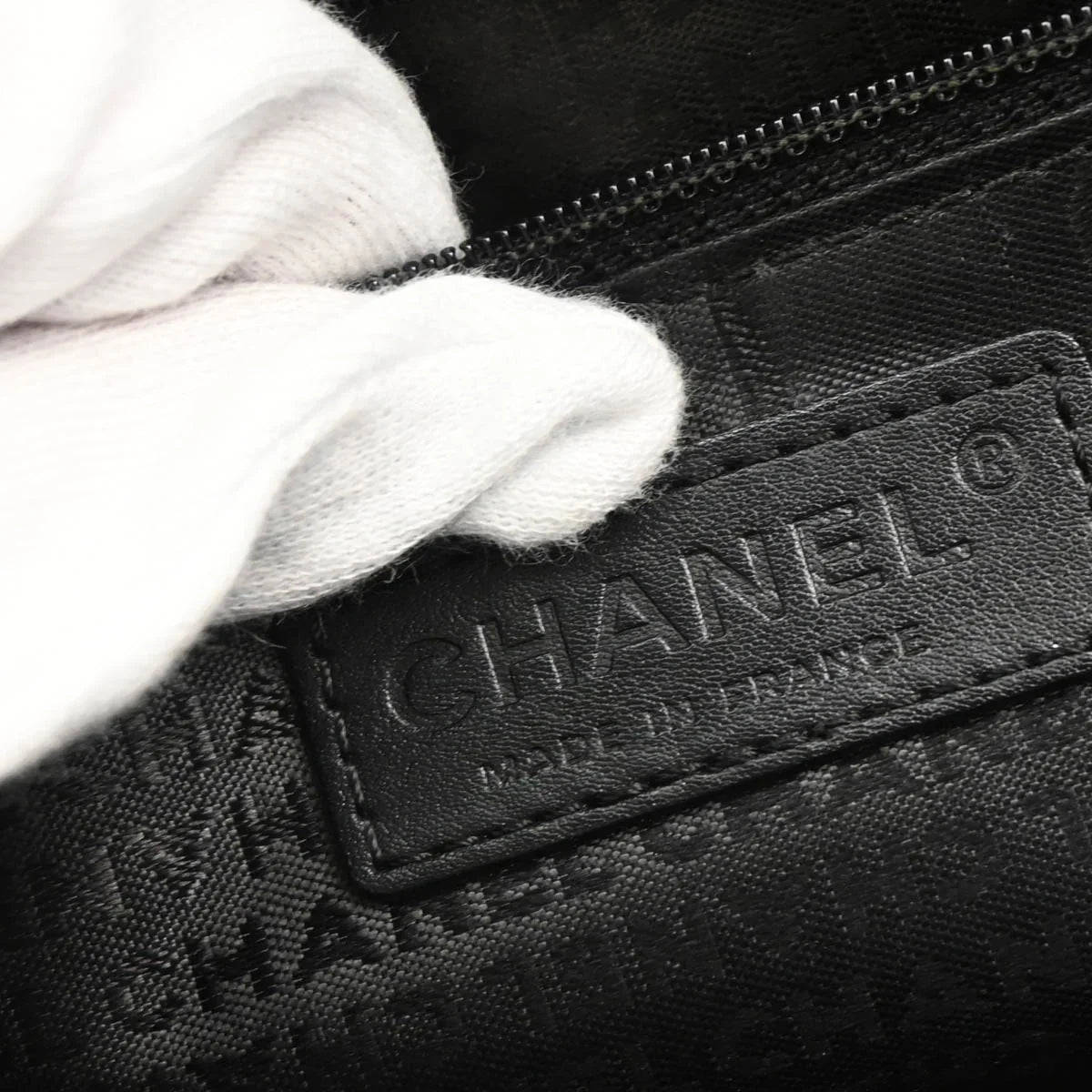 Chanel 2005-2006 Black Caviar Choco Bar Tote Bag