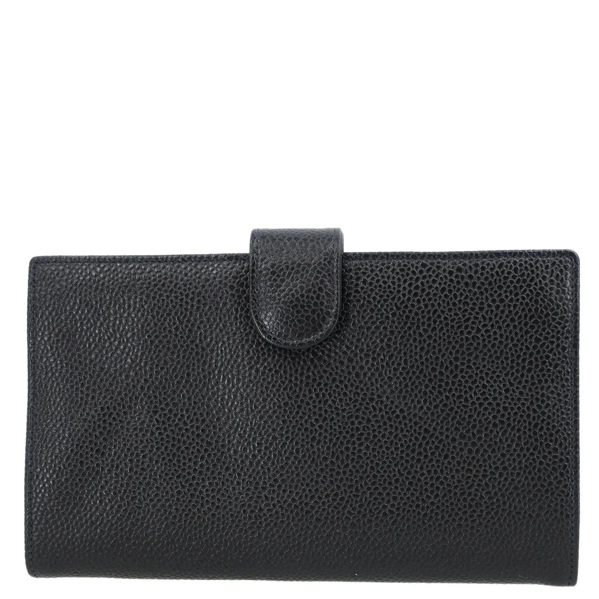 Chanel 1996-1997 Black Caviar Long Bifold Wallet