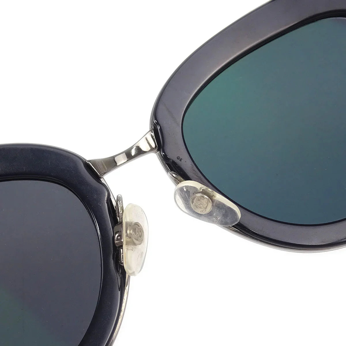 Chanel Sunglasses Eyewear Blue Black Small Good