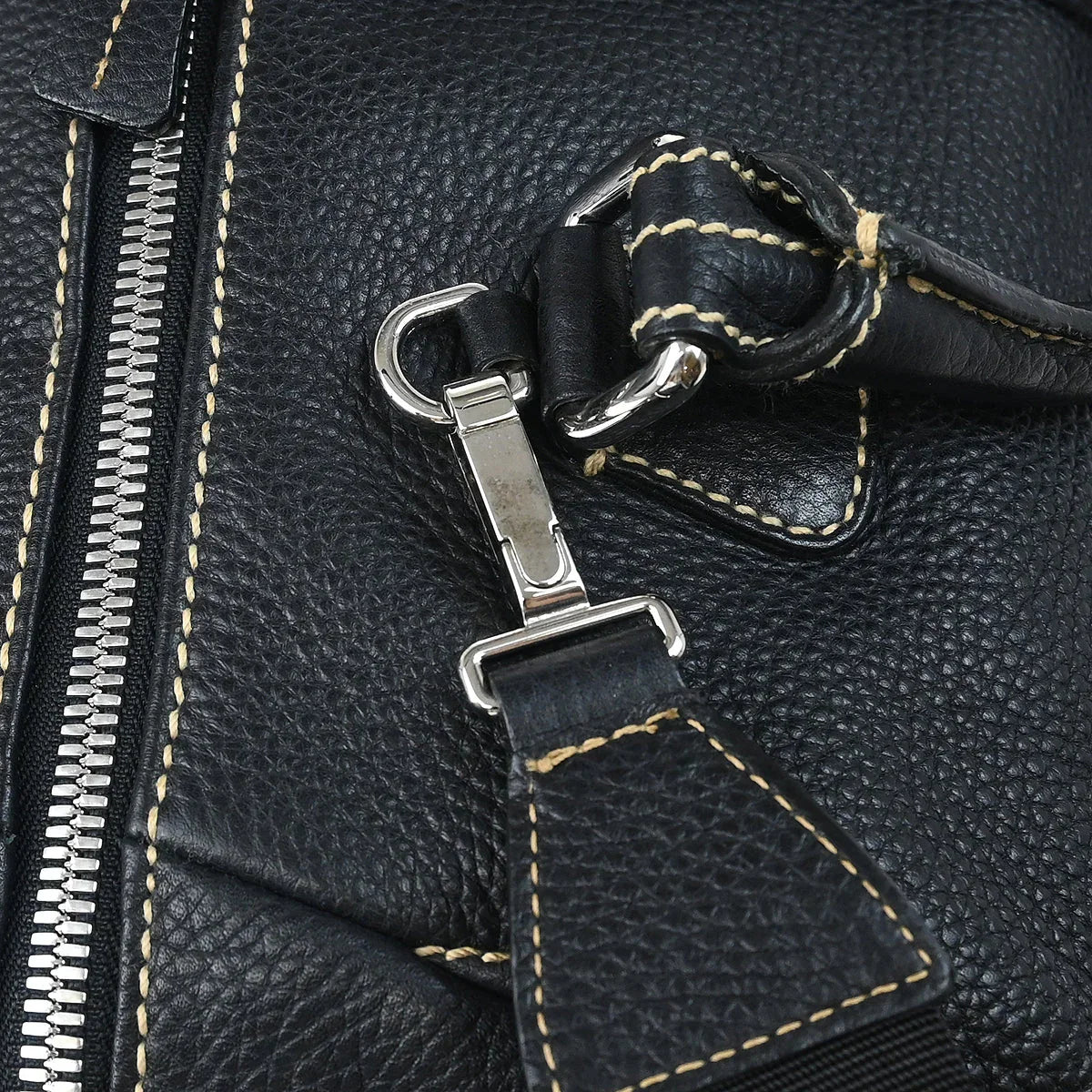 Chanel 2003-2004 Black Calfskin 2way Duffle Handbag