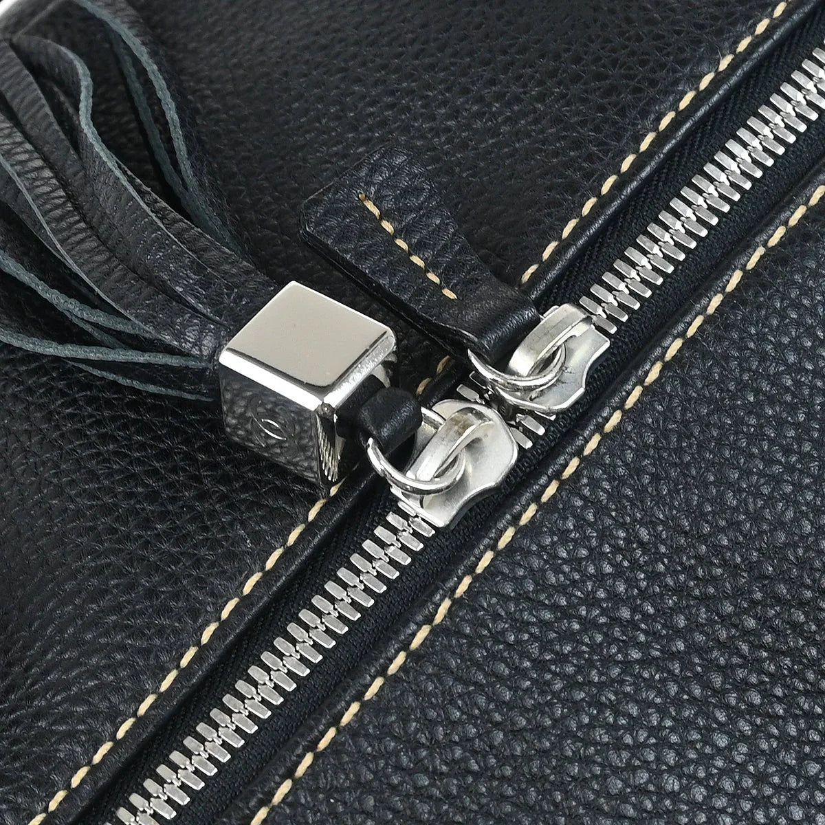 Chanel 2003-2004 Black Calfskin 2way Duffle Handbag