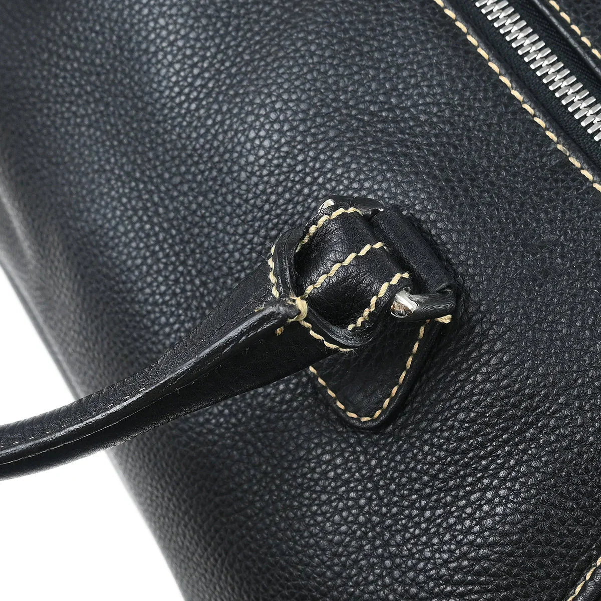 Chanel 2003-2004 Black Calfskin 2way Duffle Handbag