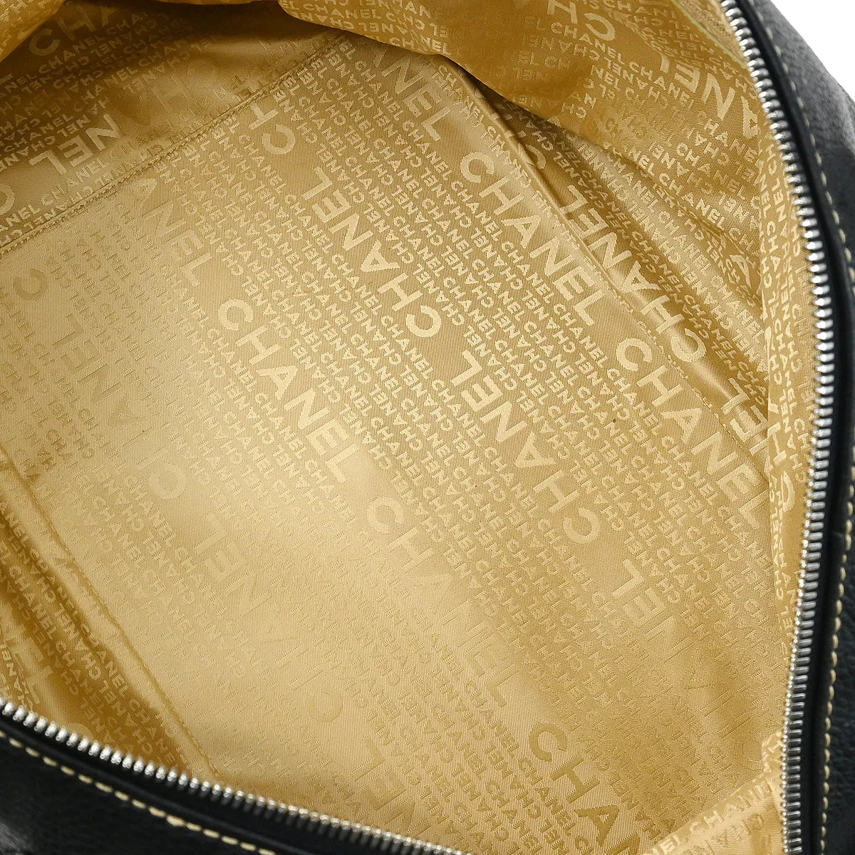 Chanel 2003-2004 Black Calfskin 2way Duffle Handbag