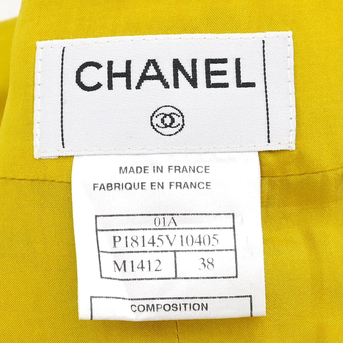 Chanel 2001 Skirt Yellow #38