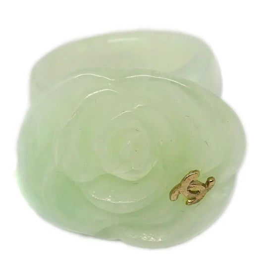 Chanel Ring Light Green Acrylic #53 #13 02P