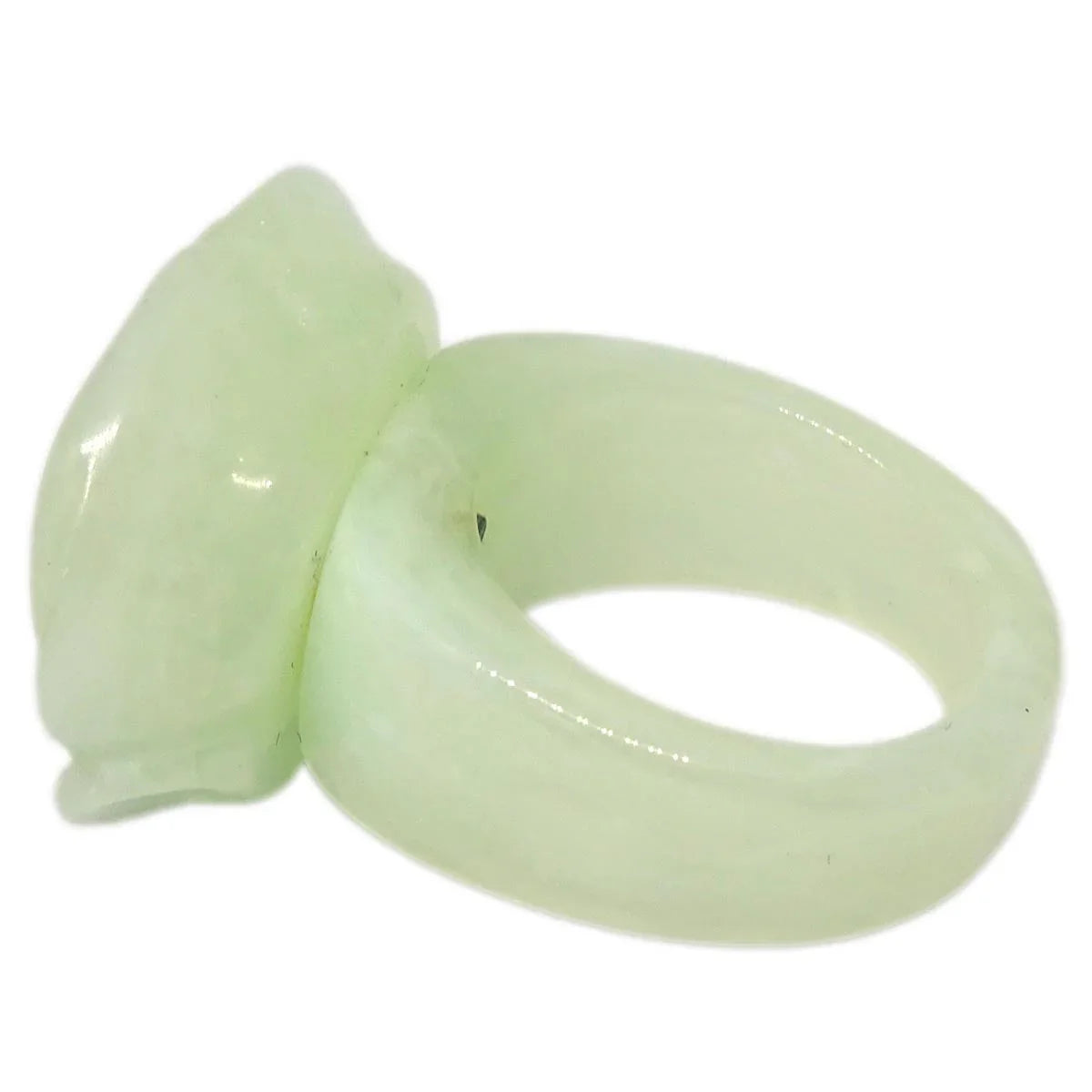 Chanel Ring Light Green Acrylic #53 #13 02P