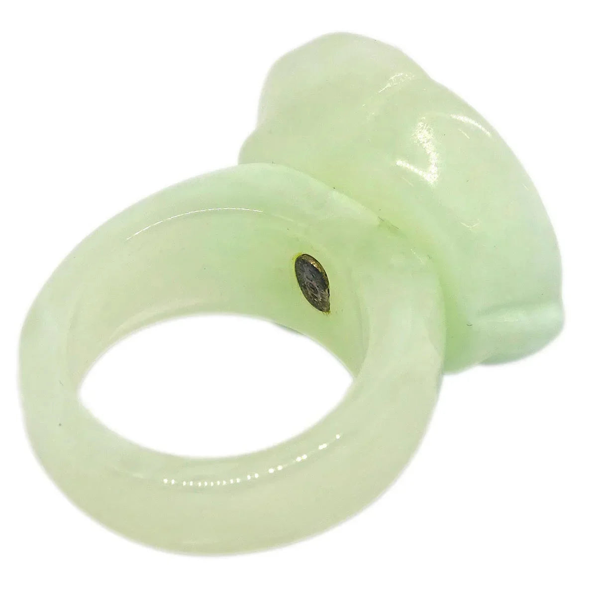 Chanel Ring Light Green Acrylic #53 #13 02P