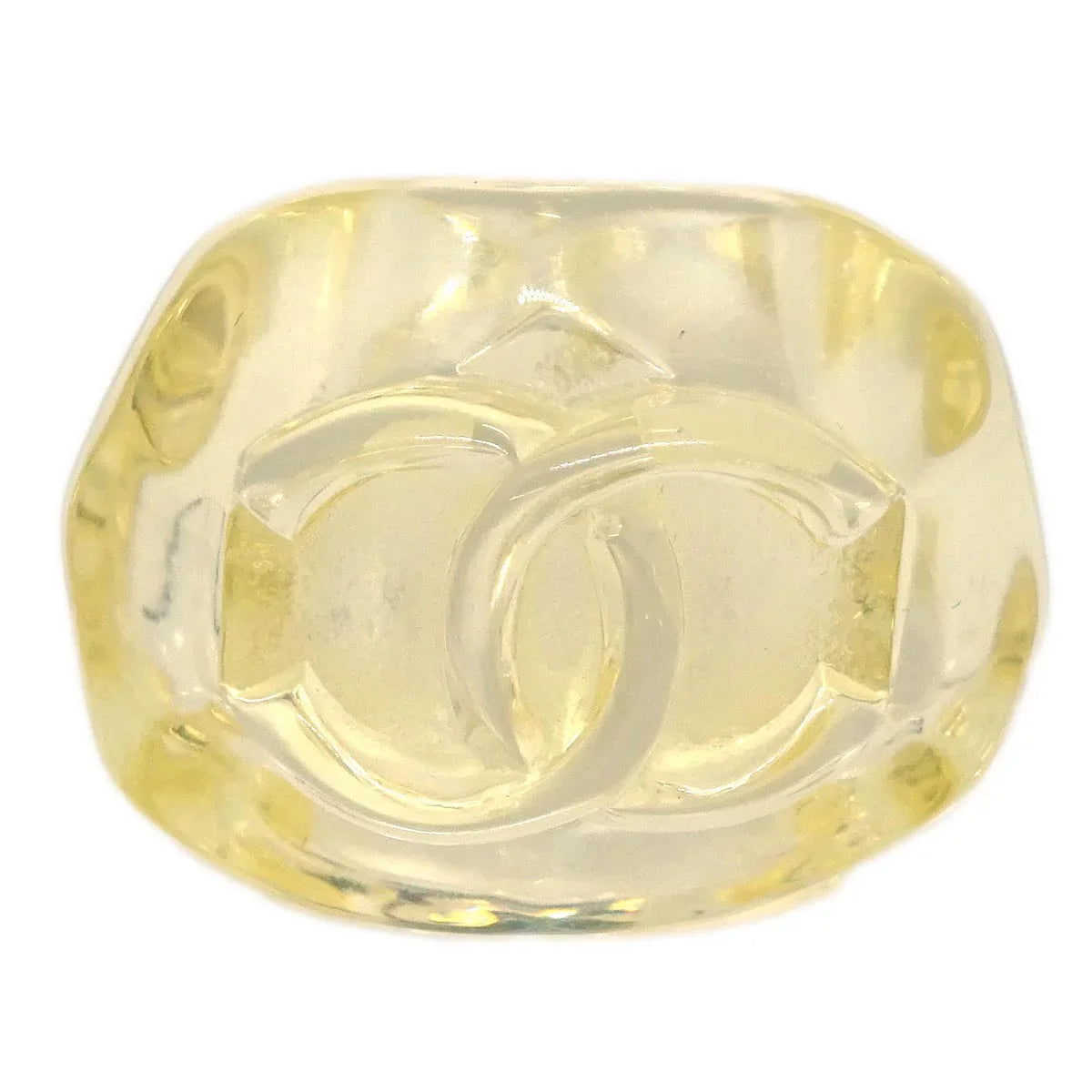 Chanel Ring Clear Acrylic #53 #13 02P