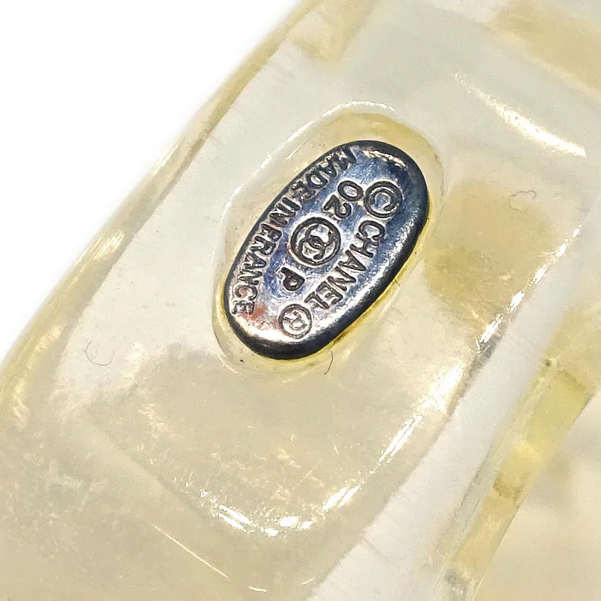 Chanel Ring Clear Acrylic #53 #13 02P