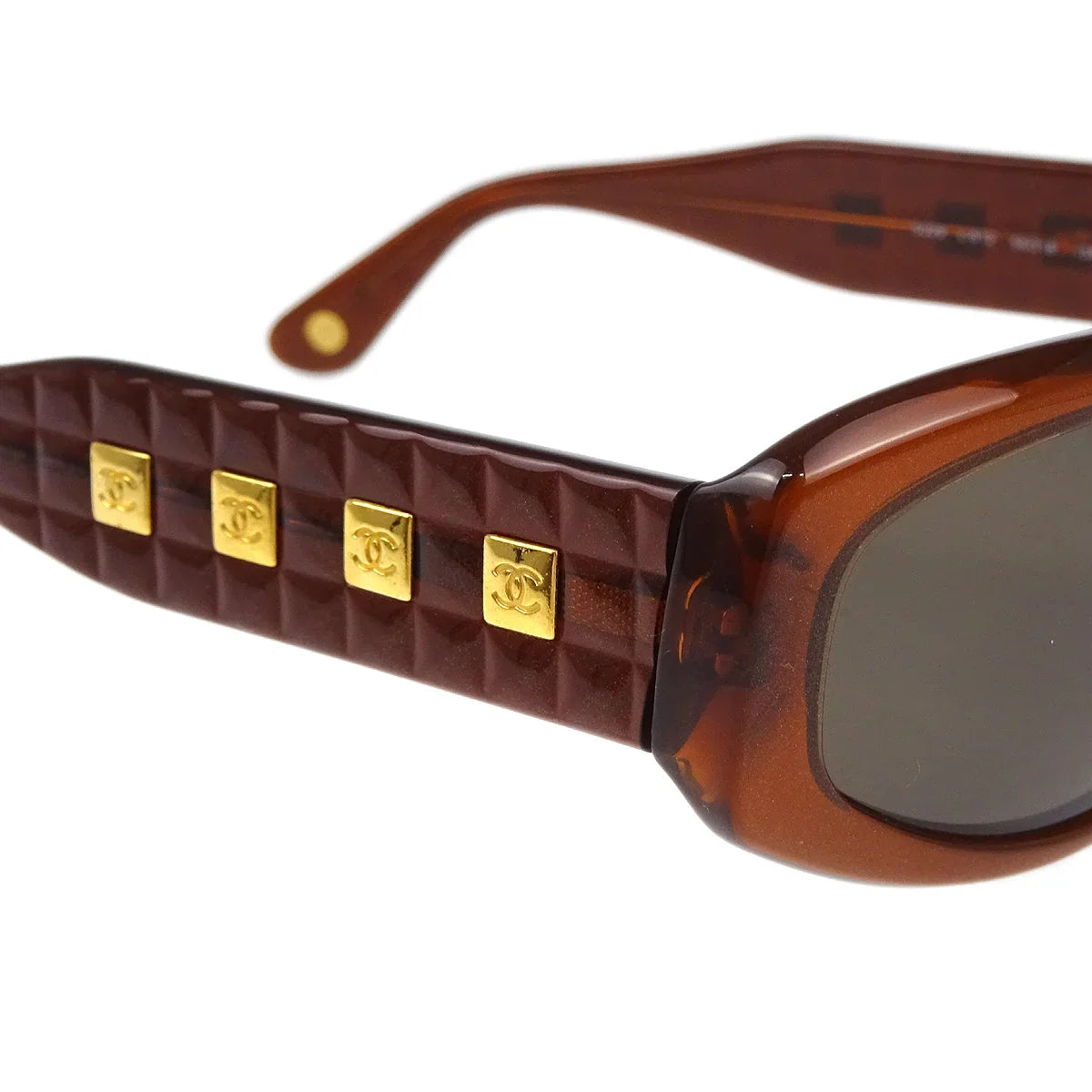 Chanel Sunglasses Eyewear Brown Small Good
