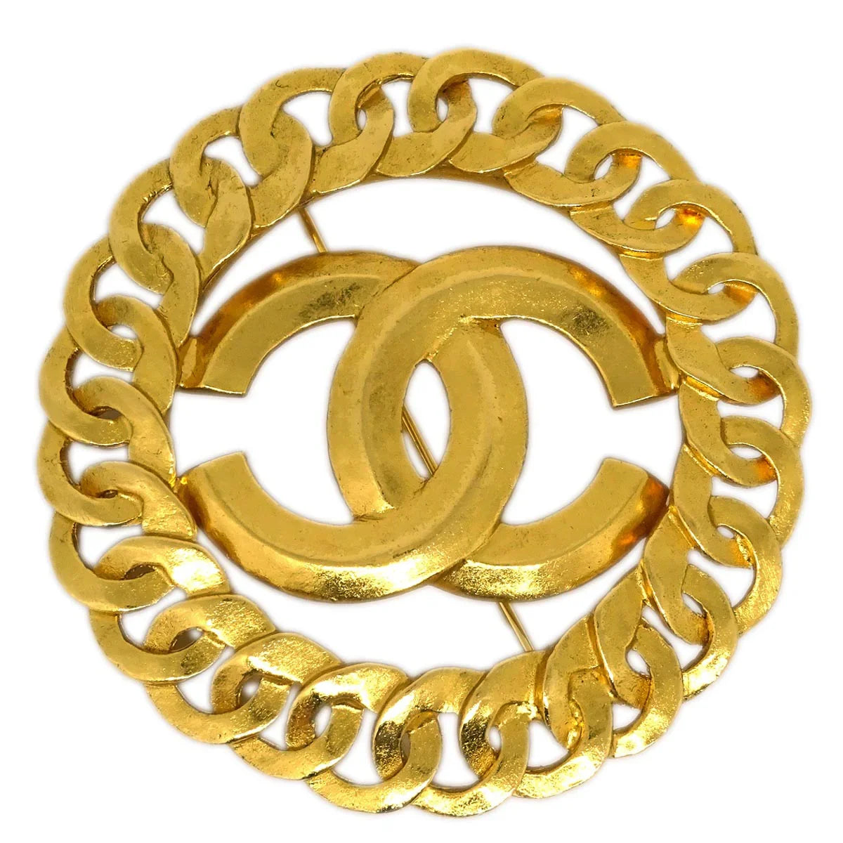 Chanel CC Brooch Pin Gold 96P