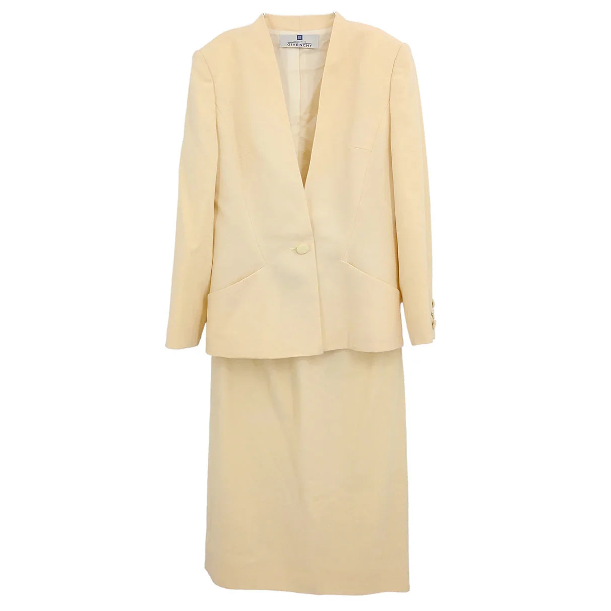 Givenchy Setup Suit Jacket Skirt Ivory #36