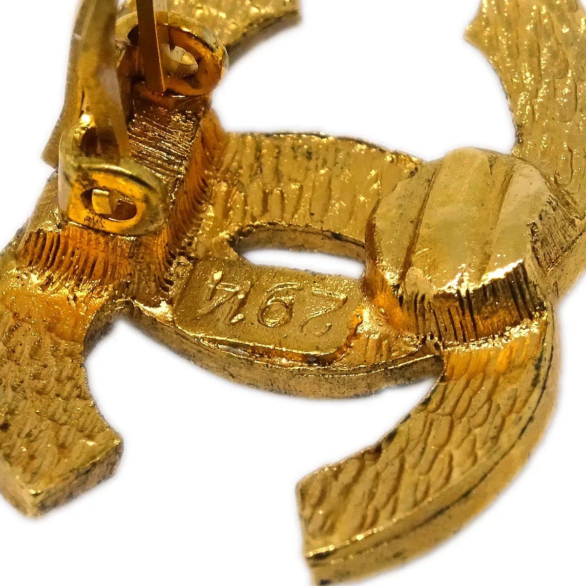 Chanel Gold CC Earrings Clip-On 2914/29
