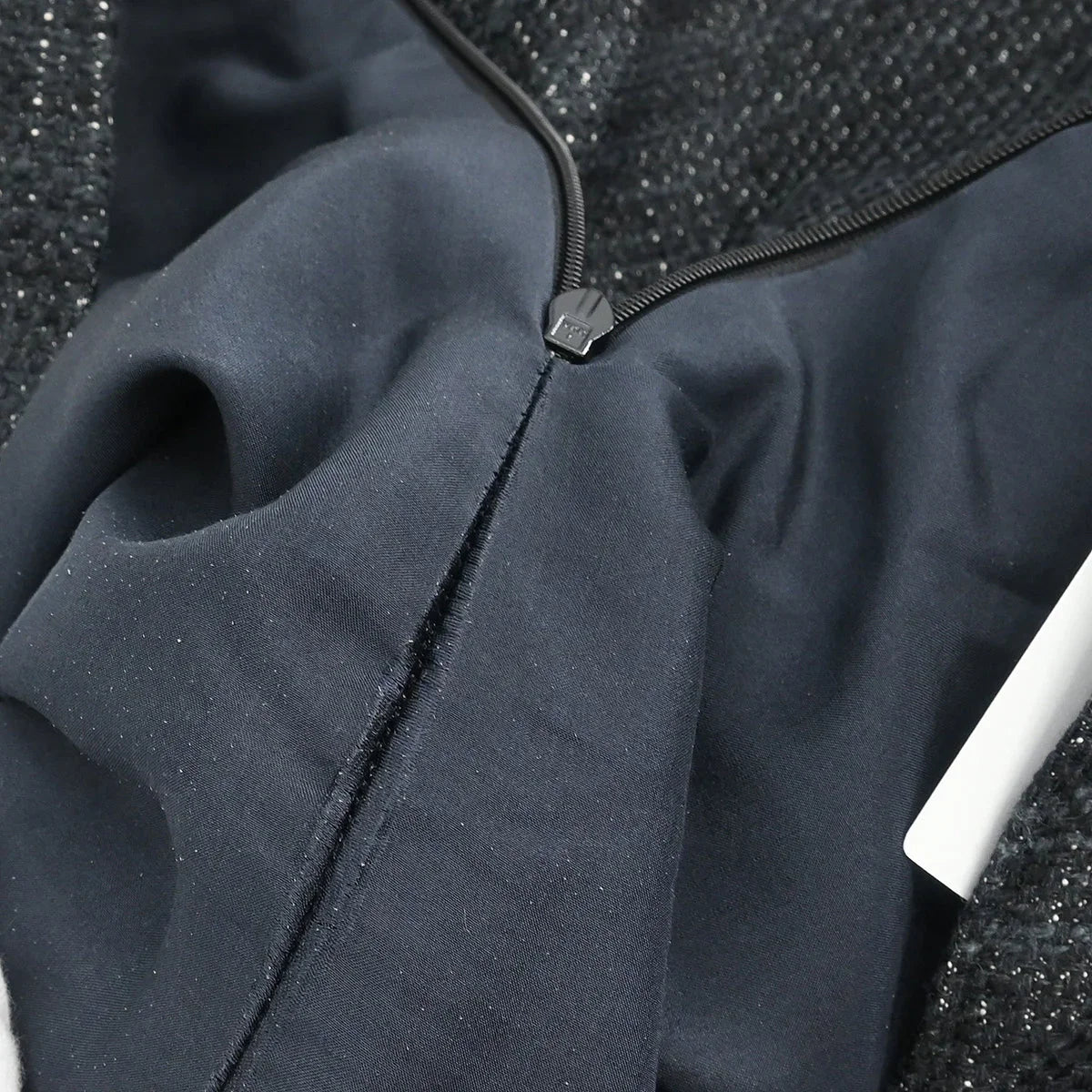 Chanel 2007 Setup Suit Jacket Skirt Black #38