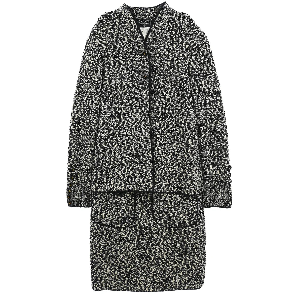 Chanel 1994 Setup Suit Jacket Skirt Black #36