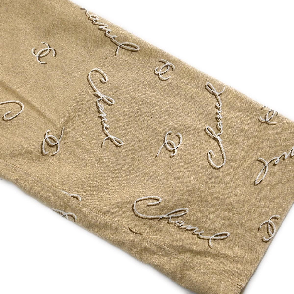 Chanel 1999 Blouse Shirt Top Beige #36